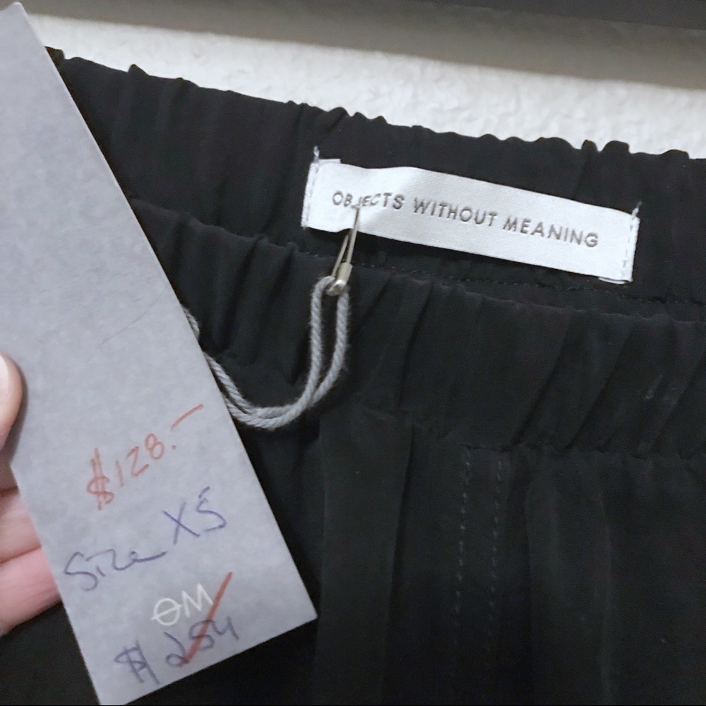 Nwt Objects Without Meaning Ankle Pants Black - image 1